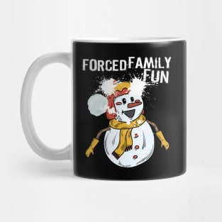 Forced Family Fun Funny Christmas Design Mug